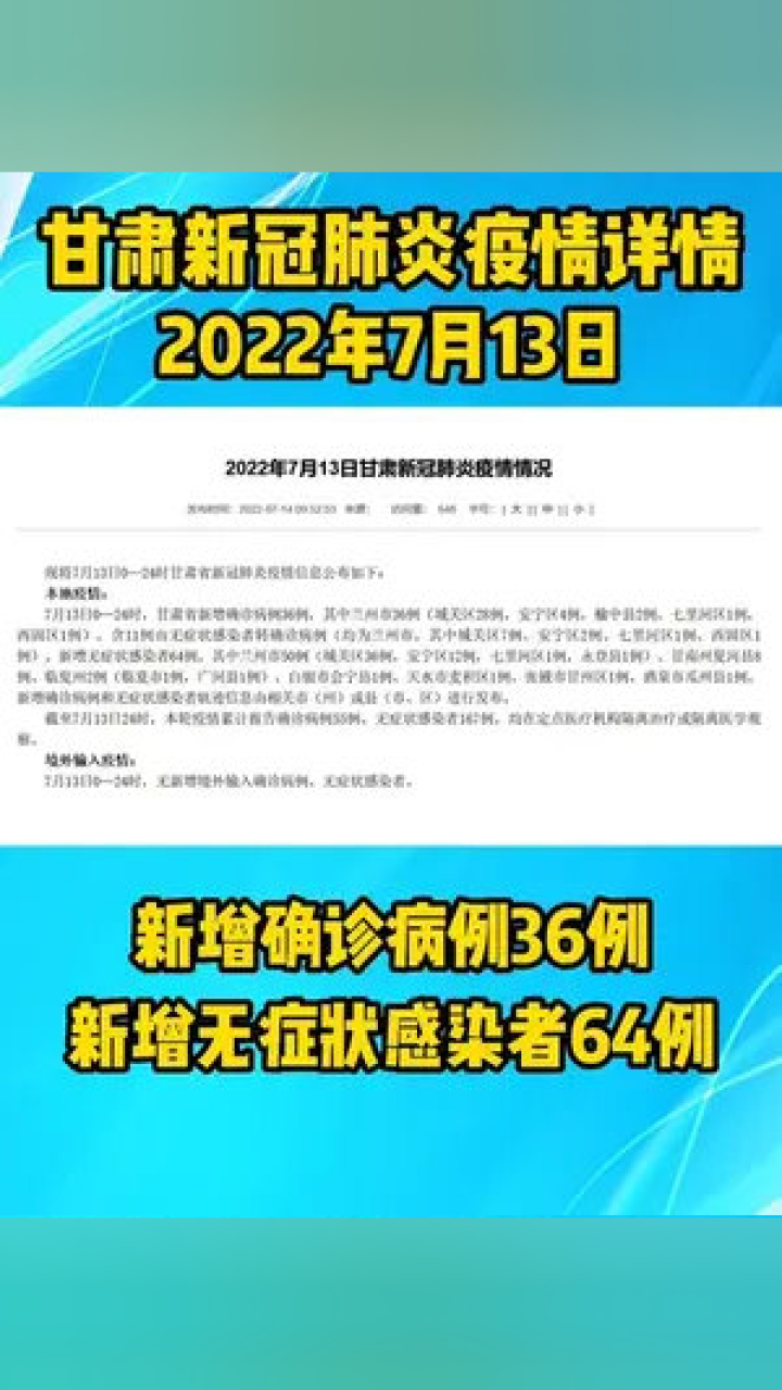 甘肅疫情最新消息今日情況，甘肅疫情最新動(dòng)態(tài)更新，今日最新消息