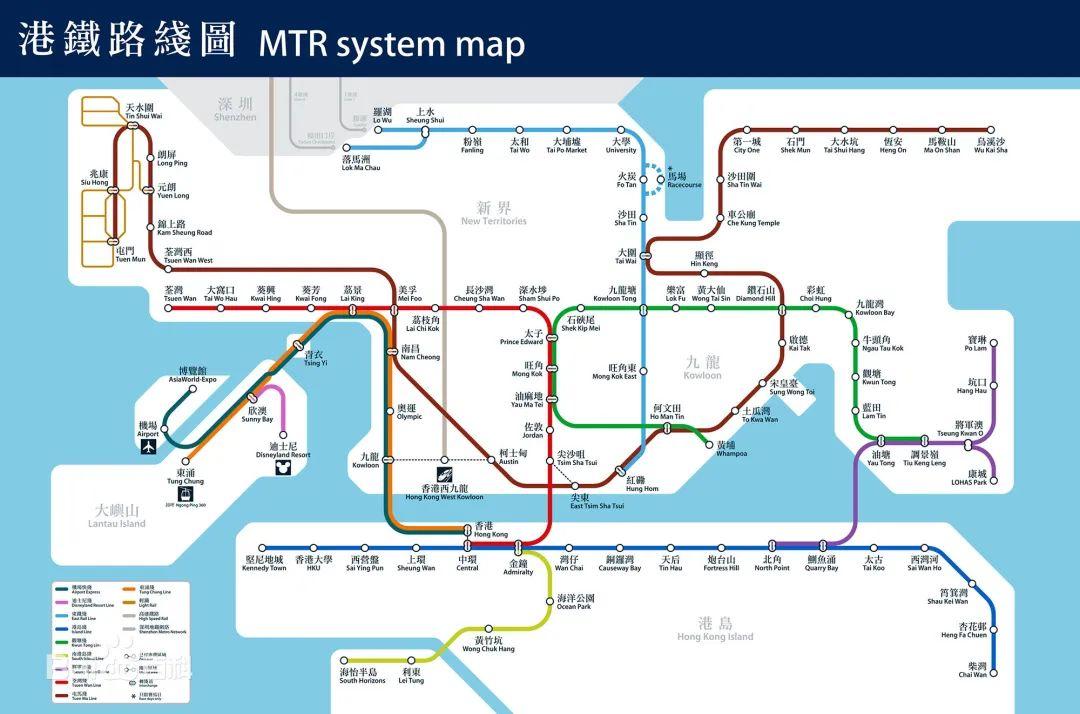 港鐵最新線路圖概覽，港鐵最新線路圖全景概覽