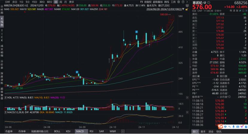 寒武紀(jì)股價暴漲原因分析，寒武紀(jì)股價暴漲的背后原因解析